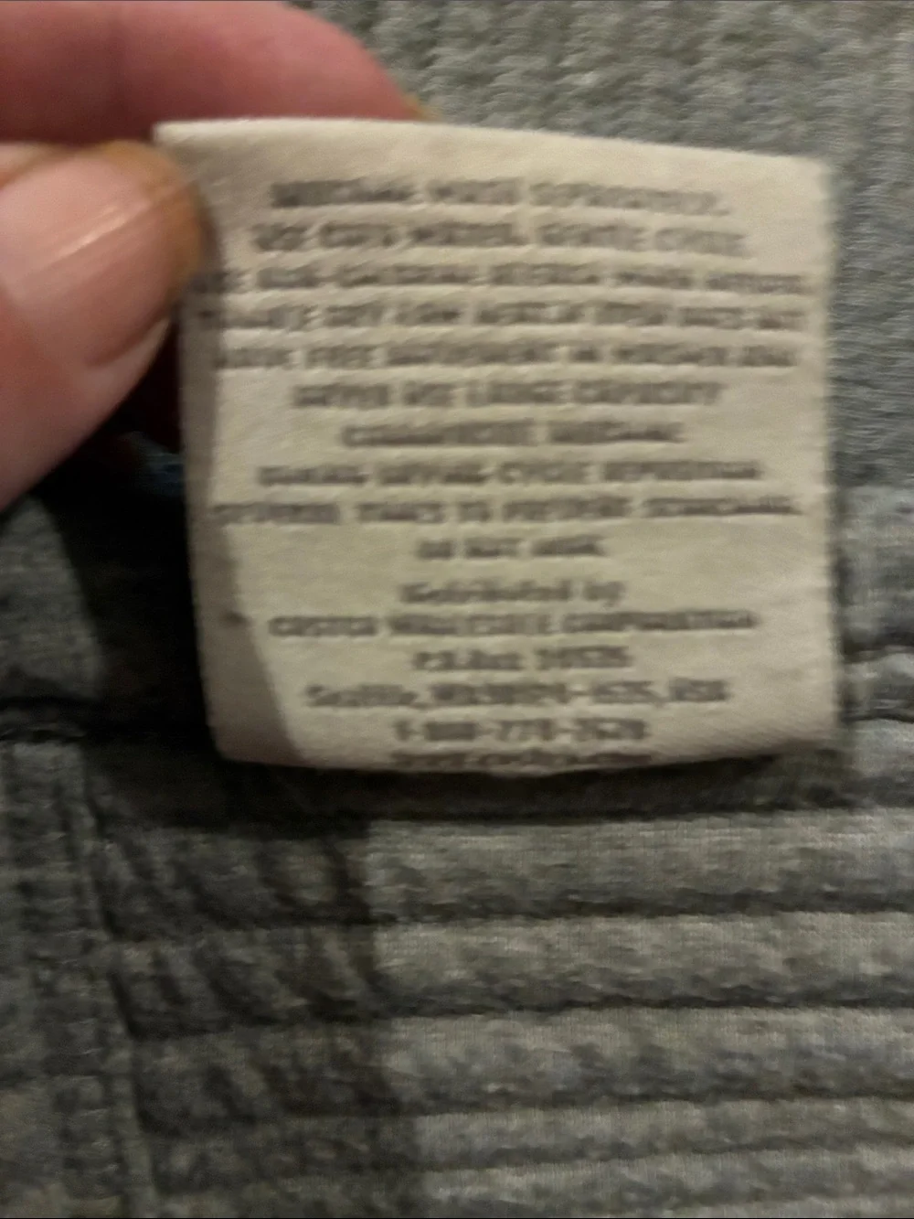 King size Ribbed Comforter Cover with pillow case in Light Gray